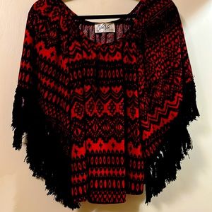 VaVa black, and red sweater. Medium.